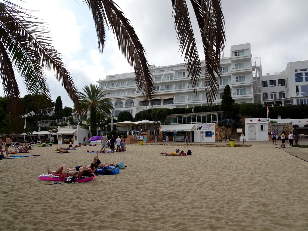 The Cala Gran beach, viewed from the Heladería Torreón restaurant