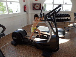 Max at the fitness room at the Prinsotel Alba Hotel Apartamentos