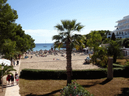 The Cala Gran beach, viewed from the Avinguda d`en Fernando Tarragó street
