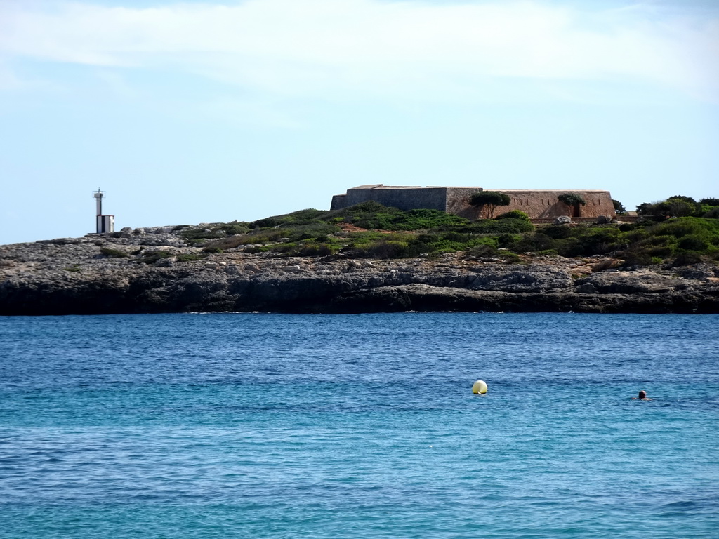 The Es Fortí fortress, viewed from the Cala d`Or beach