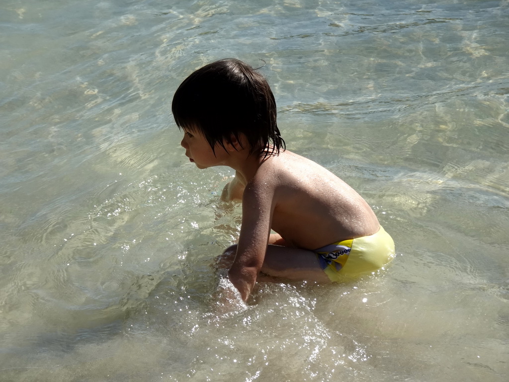 Max at the Cala d`Or beach