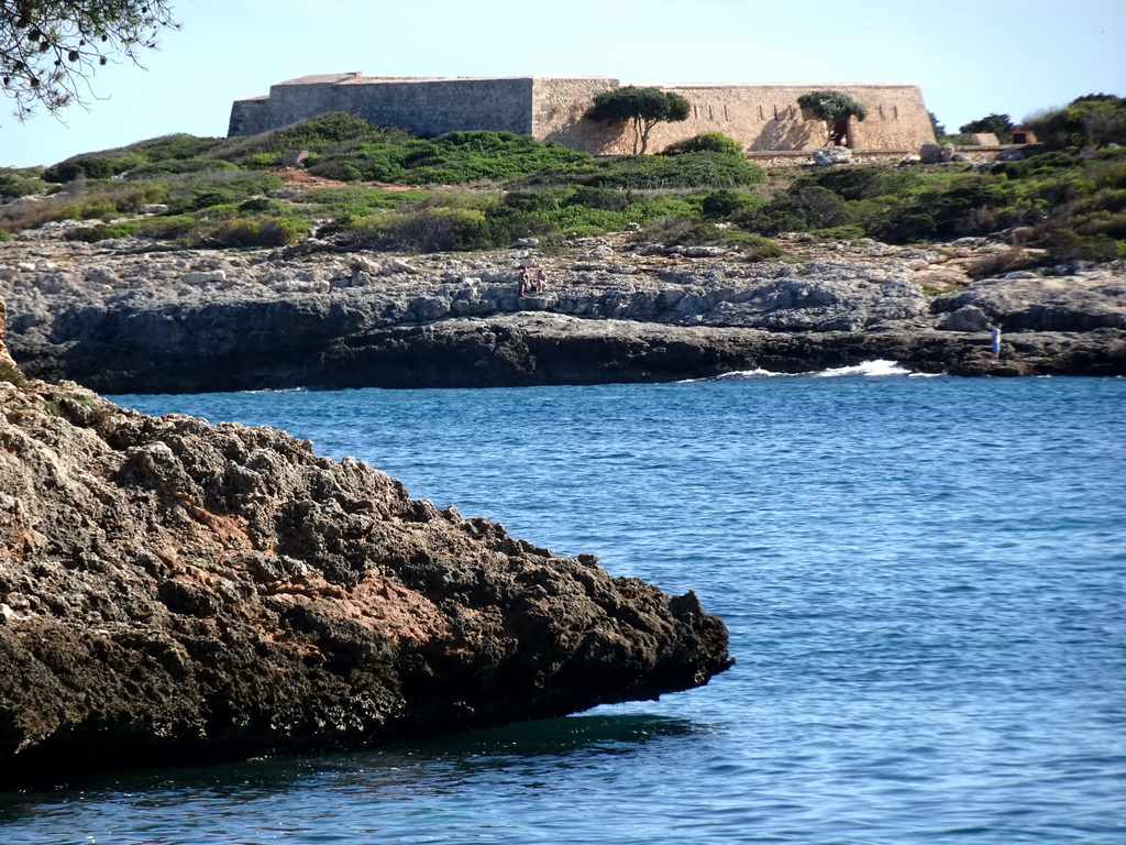 The Es Fortí fortress, viewed from the Cala d`Or beach