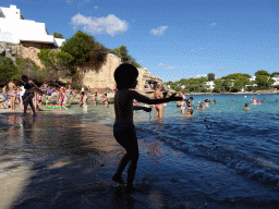 Max at the Caló d`es Pou beach