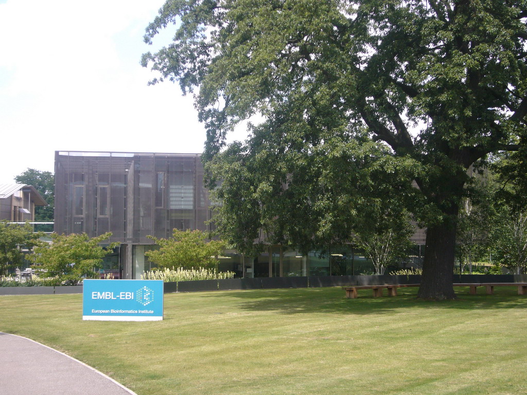 The European Bioinformatics Institute (EBI) at the Wellcome Trust Genome Campus, in Hinxton