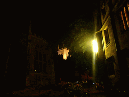St. John`s College and St. John`s College Chapel, by night