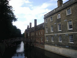 The Mathematical Bridge and Queens`s College, viewed from Silver Street