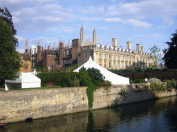 Clare College and King`s College Chapel, from the Garret Hostel Lane