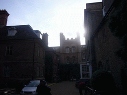 Nevile`s Gate, the entrance to the New Court of Trinity College