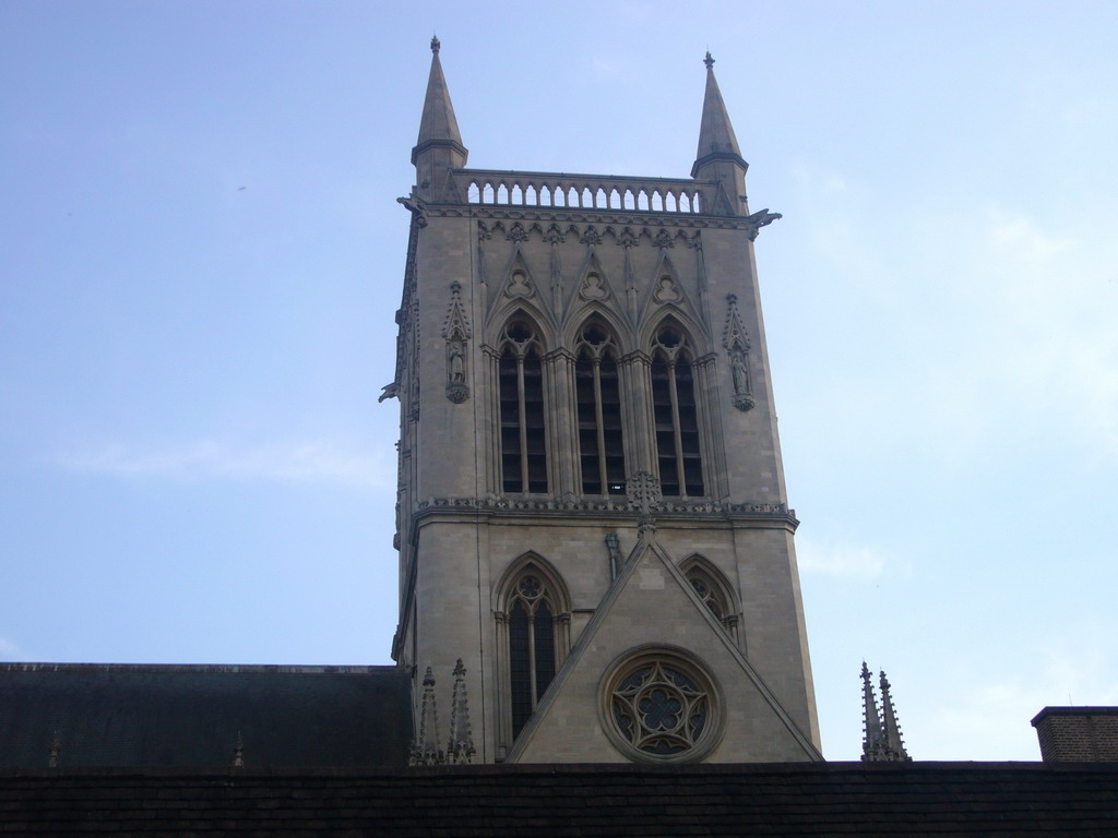 The tower of St. John`s College Chapel