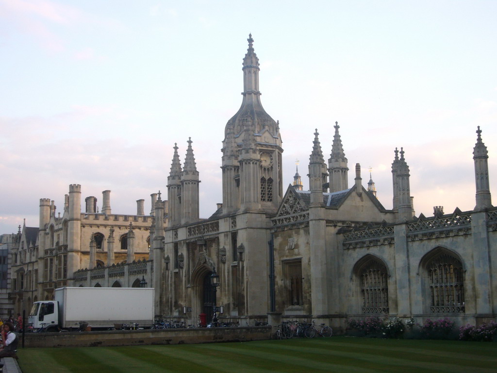 Front entrance of King`s College, at King`s Parade