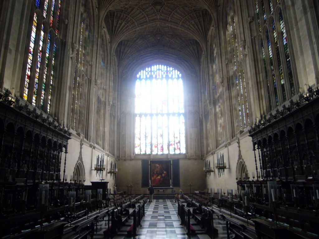 The Apse, the Altar and the Choir of King`s College Chapel