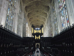 The nave, the Organ and the Choir of King`s College Chapel