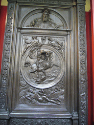 Relief in the Chapel Exhibition of King`s College Chapel