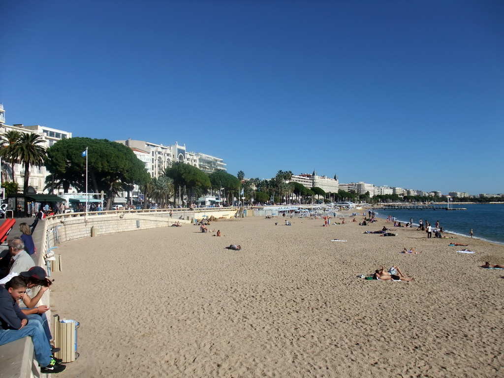 Beach at the Boulevard de la Croisette