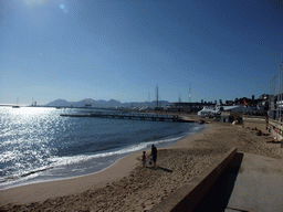 Beach at the Boulevard de la Croisette and the Palais des Festivals et des Congrès