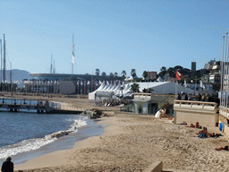 Beach at the Boulevard de la Croisette and the Palais des Festivals et des Congrès