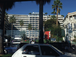 The Grand Hôtel at the Boulevard de la Croisette, viewed from the Cannes tourist train