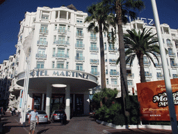Hôtel Martinez at the Boulevard de la Croisette, viewed from the Cannes tourist train