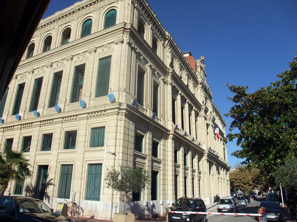 The Cannes City Hall, viewed from the Cannes tourist train