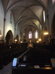 Nave, apse and altar of the Eglise du Suquet church