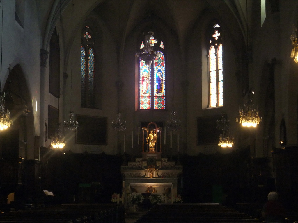Apse and altar of the Eglise du Suquet church