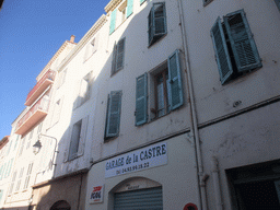 Houses in the Rue Louis Perrissol street, viewed from the Cannes tourist train