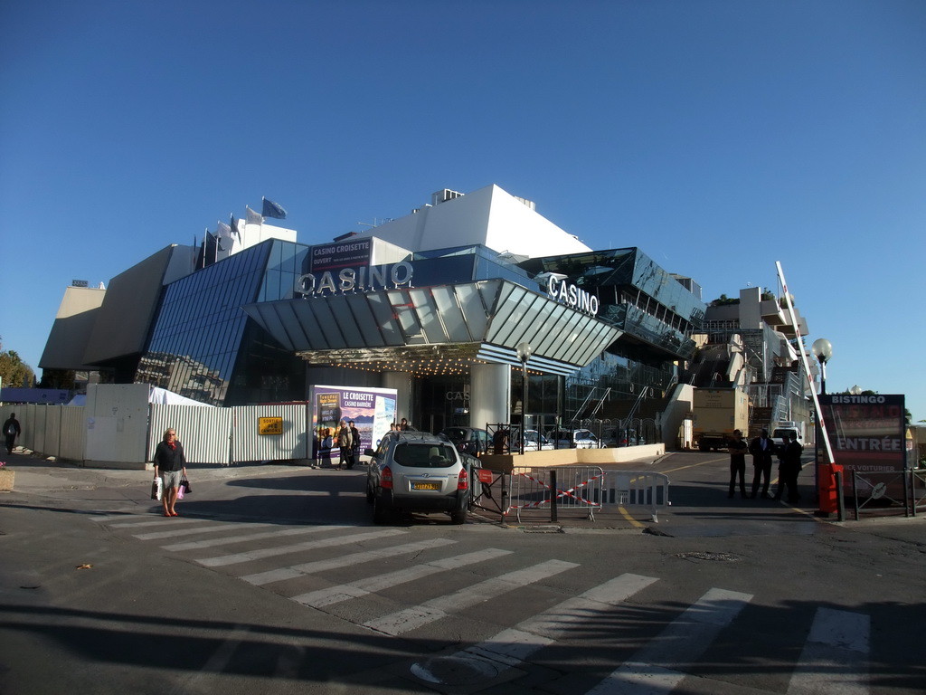 The Palais des Festivals et des Congrès, viewed from the Cannes tourist train