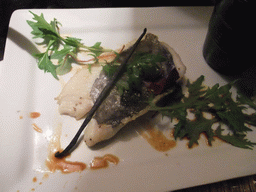 Fish in restaurant `Mocca` at the Boulevard de la Croisette