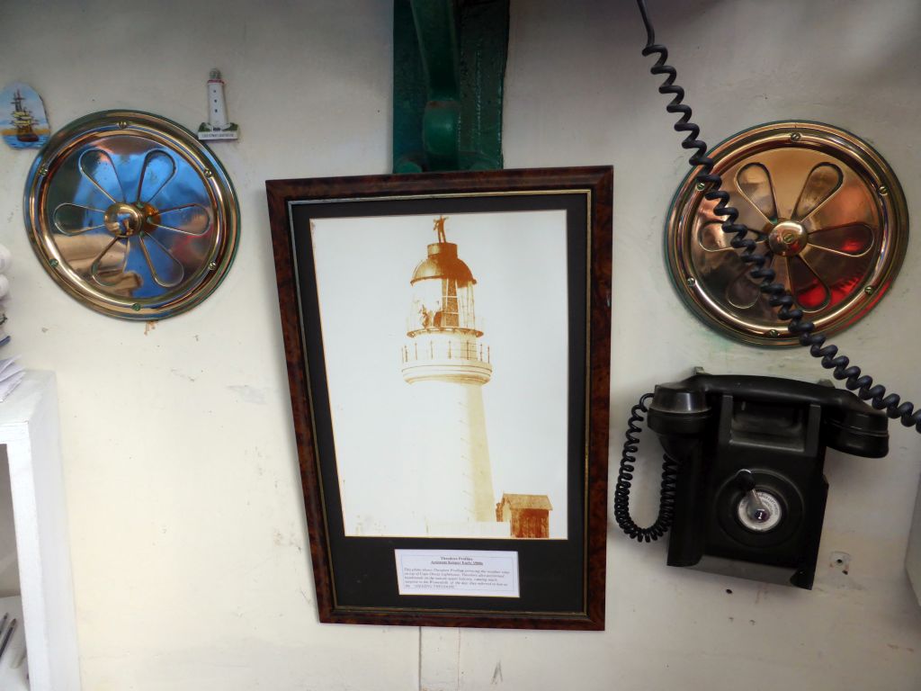 Old photograph at the control room at the Cape Otway Lighthouse