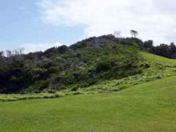 Hill with the World War II bunker at the west side of the Cape Otway Lighthouse site