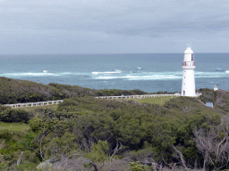 The Cape Otway Lighthouse, viewed from the the World War II bunker at the west side