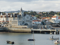 The Capitania Porto Cascais building at the Cascais harbour, viewed from the Clube Naval de Cascais