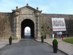 North entrance gate of the Cascais Citadel at the Parada da Artilharia Anti Aerea street