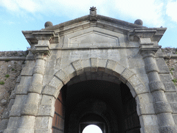 Facade of the north entrance gate of the Cascais Citadel
