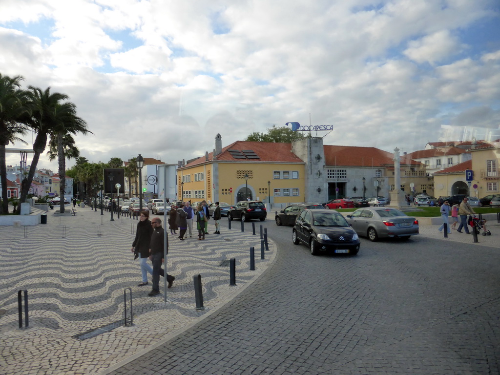 The Passeio Dom Luis I street, viewed from the bus to Lisbon