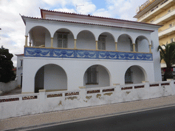 House at the Avenida Marginal avenue, viewed from the bus to Lisbon