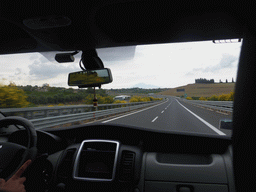 Mount Etna and surroundings, viewed from the taxi from Syracuse