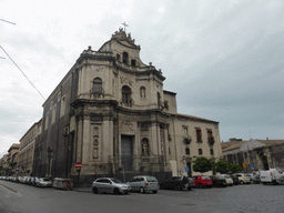 The Chiesa di San Placido church at the Via Vittorio Emanuele street