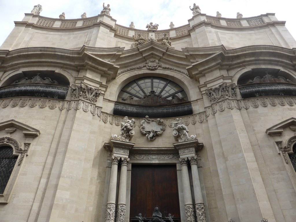 Facade of the Chiesa della Badia di Sant`Agata church