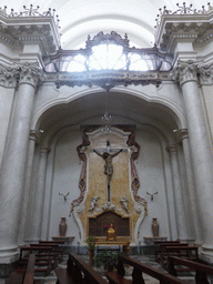 Cross at the right transept of the Chiesa della Badia di Sant`Agata church