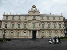 Front of the Palazzo dell`Università palace at the Piazza Università square