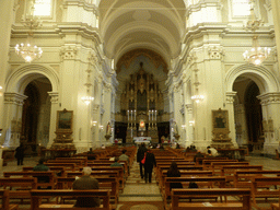 Nave, apse, altar and organ of the Chiesa dei Minoriti church