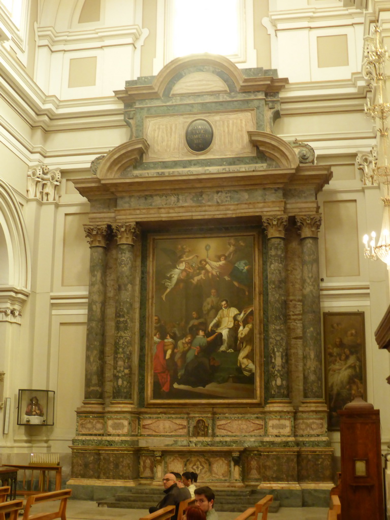 Painting at the right transept of the Chiesa dei Minoriti church