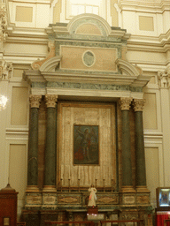 Painting at the left transept of the Chiesa dei Minoriti church