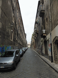 The Via Gesuiti street, viewed from the Via dei Crociferi street