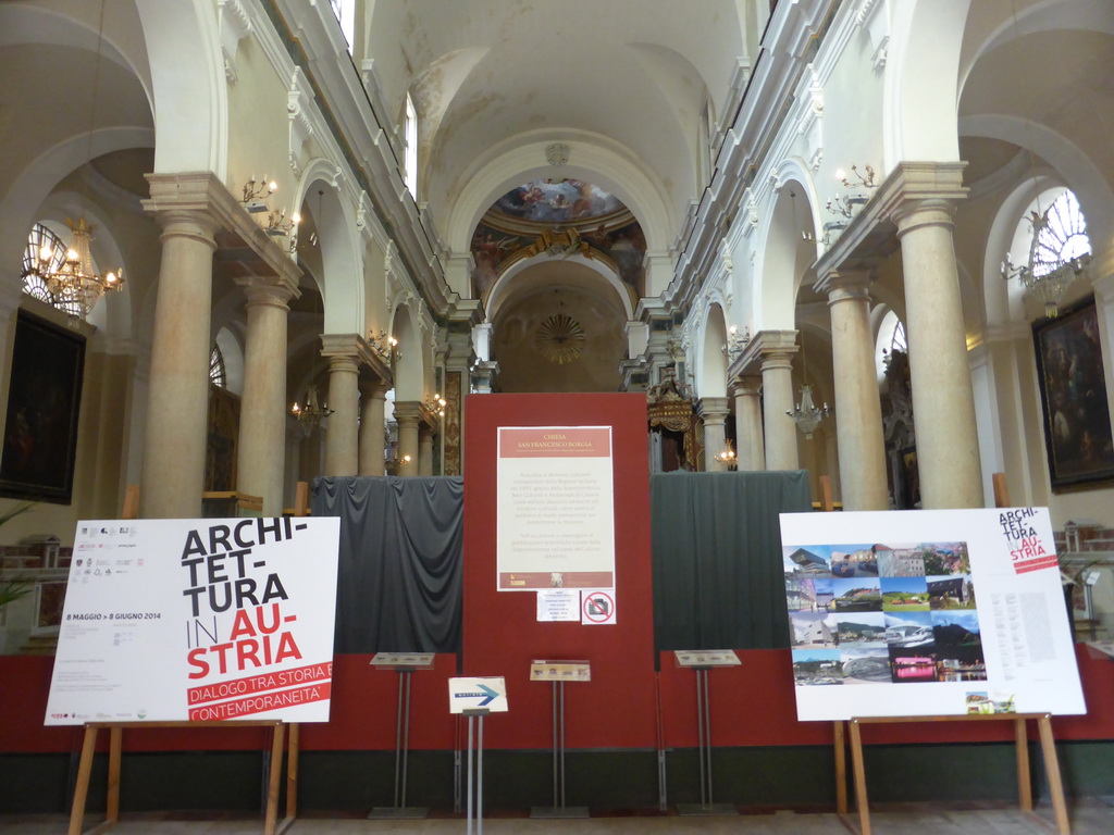 Nave of the Chiesa di San Francesco Borgia church