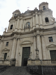 Front of the Chiesa di San Francesco e l`Immacolata church at the Piazza San Francesco d`Assisi square