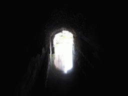 Catacomb filled with water at the Greek-Roman Theatre