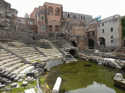The cavea and orchestra of the Greek-Roman Theatre