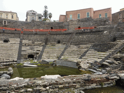 The cavea and orchestra of the Greek-Roman Theatre